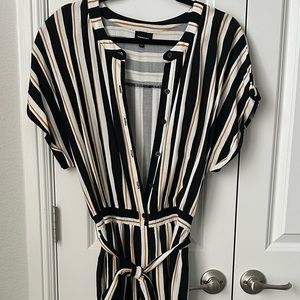 black wide leg jumpsuit